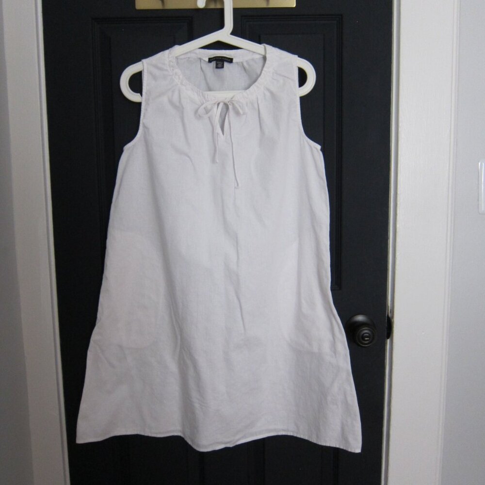 Saks Fifth Avenue Sleeveless 100% Linen Dress S